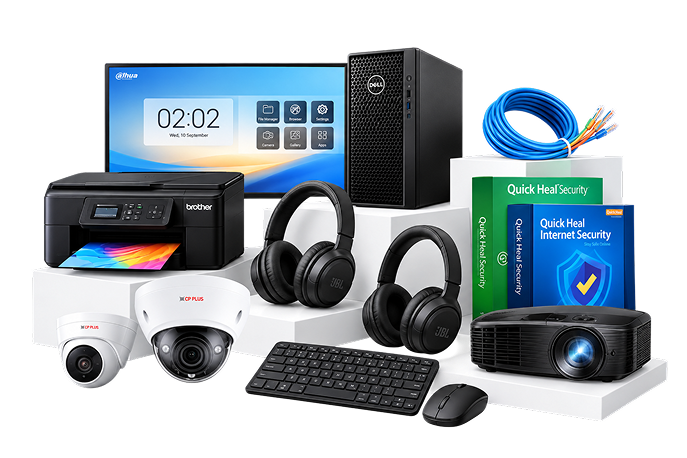 IT products including computers, CCTV cameras, printer, networking equipment and projector